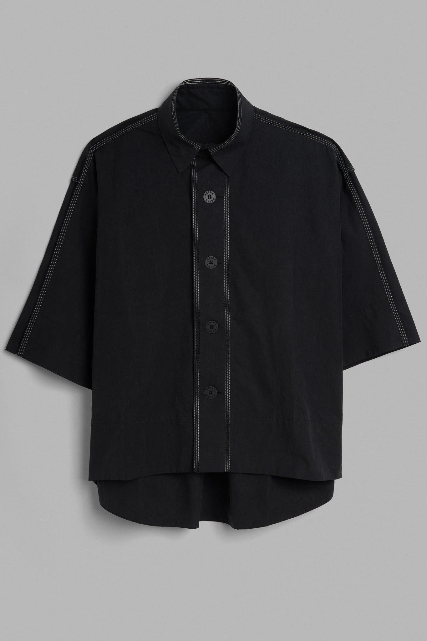 Dry Cotton Camp Shirt - Black