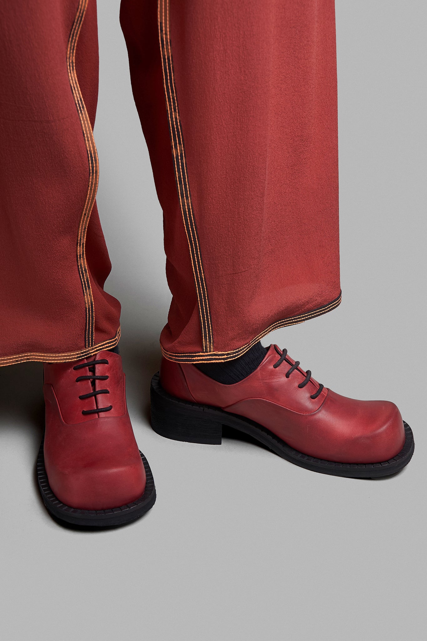Wide Toe Oxford - Old Red