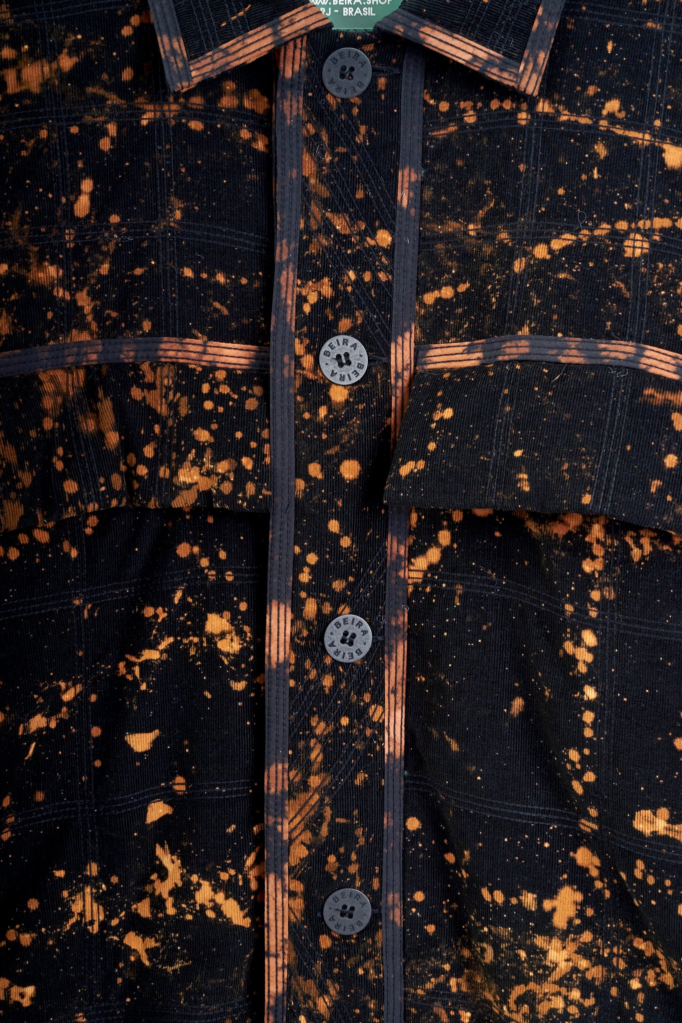 Quilted Velvet Coat - Black