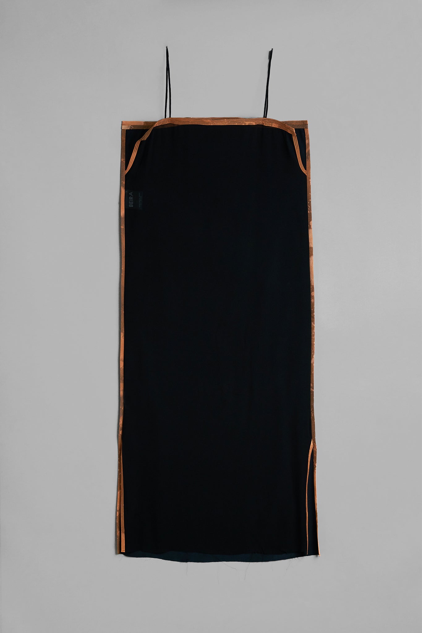 Silk Strap Dress - Black