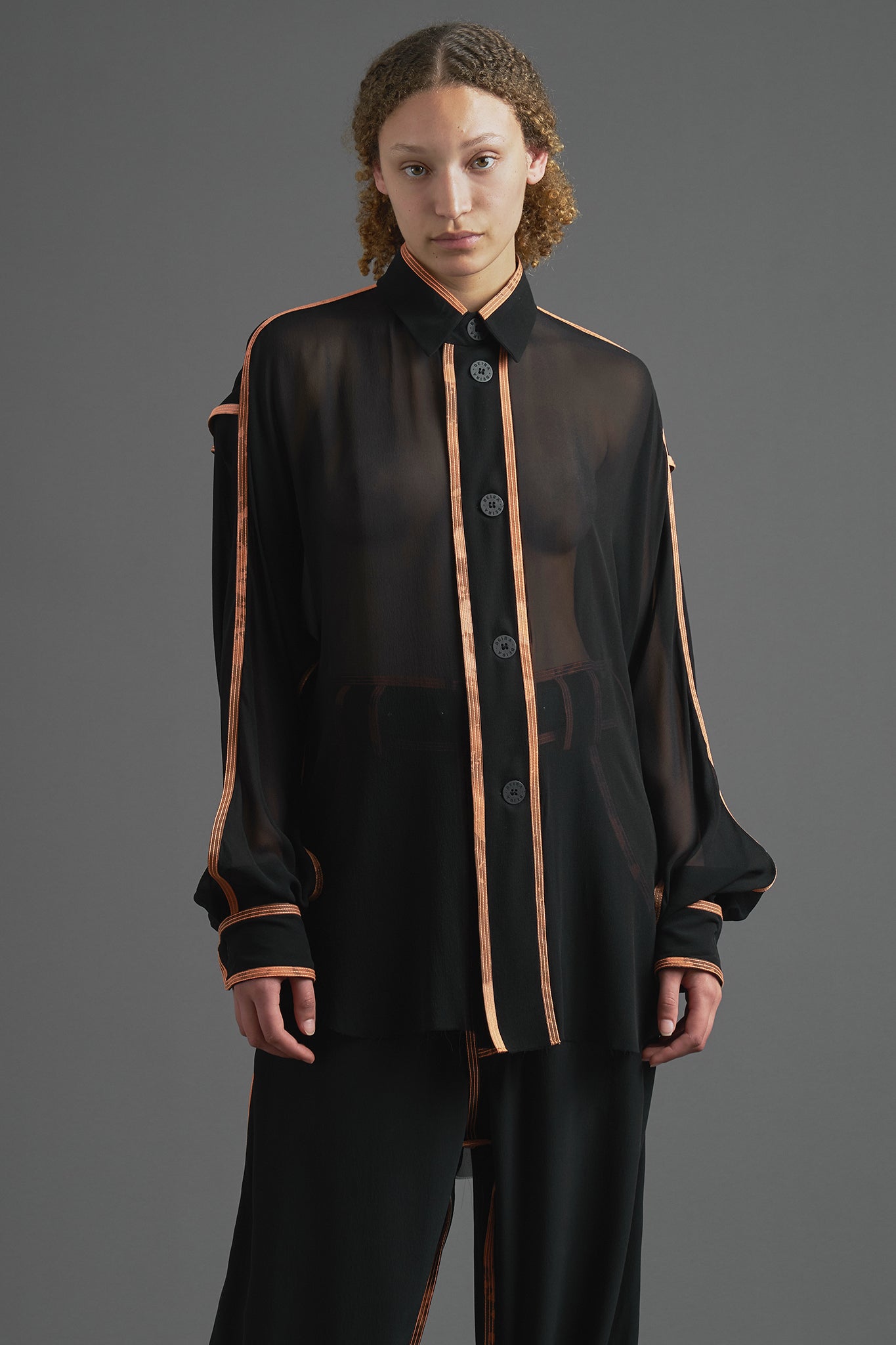 Silk Tailor Long Sleeved Shirt - Black