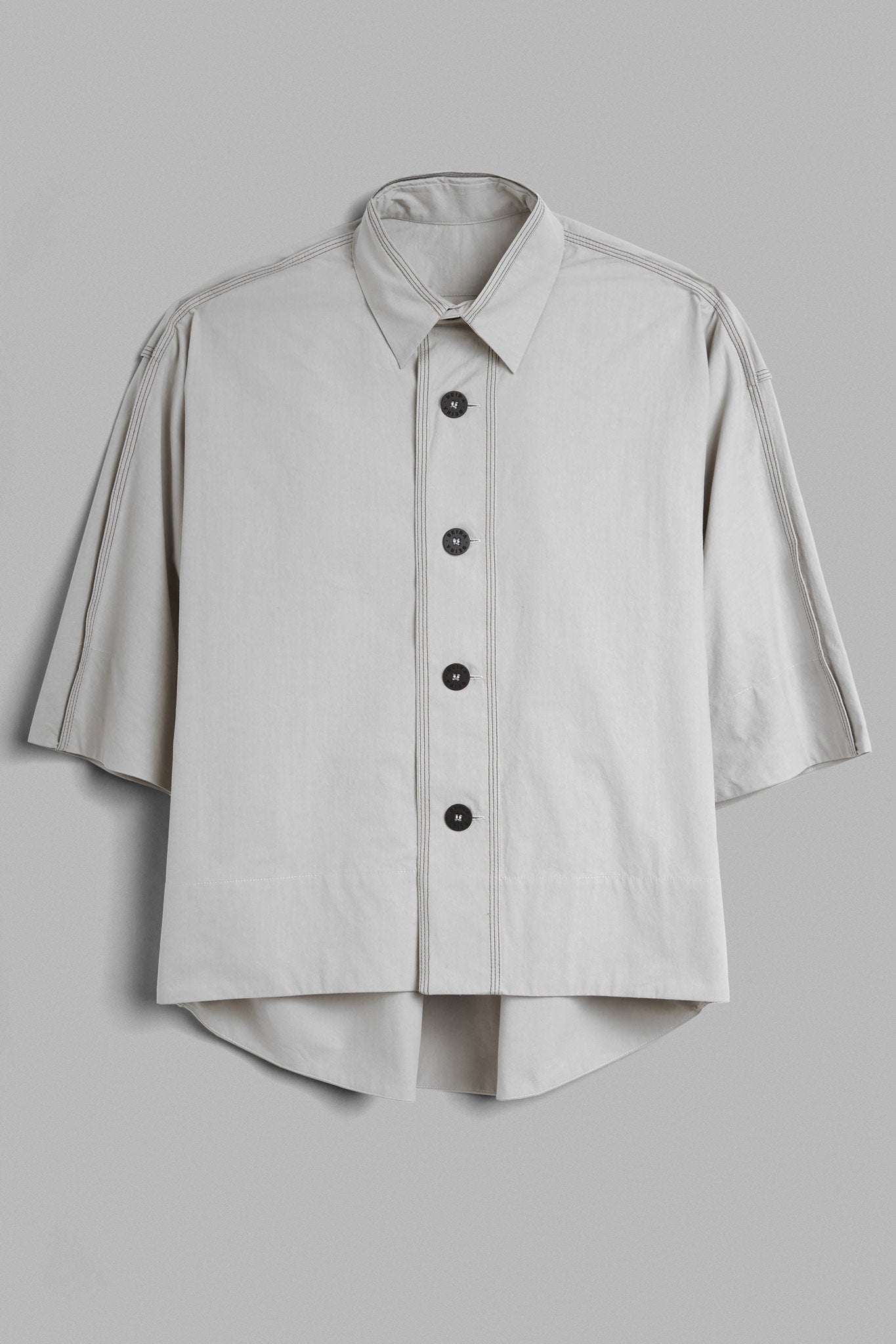 Dry Cotton Camp Shirt - Grey