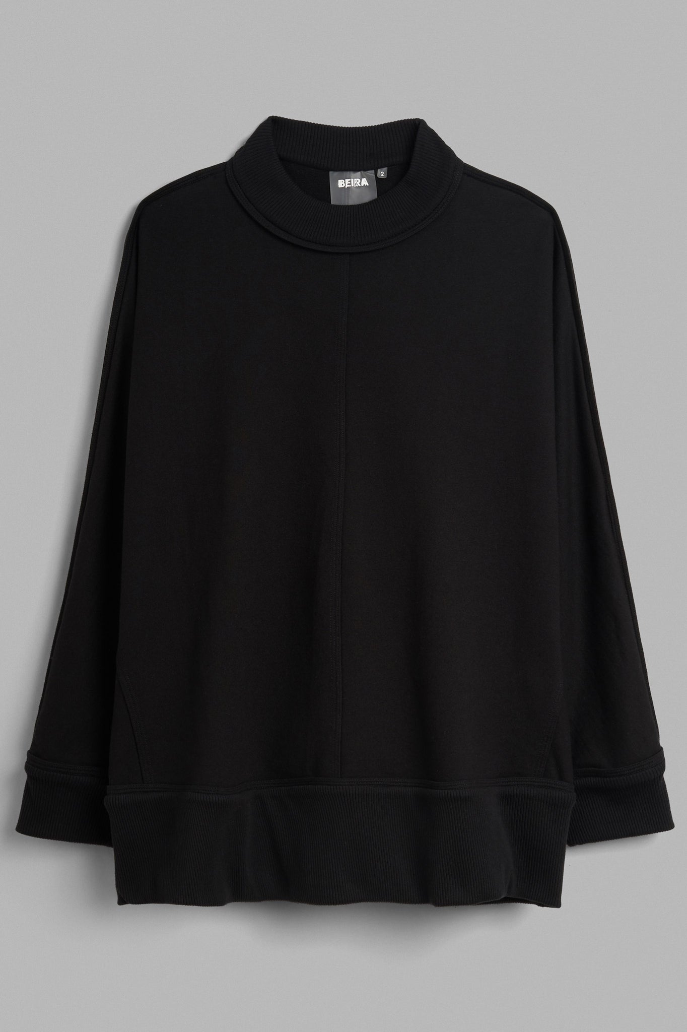 Tanguis Fleece Maxi Sweatshirt - Black