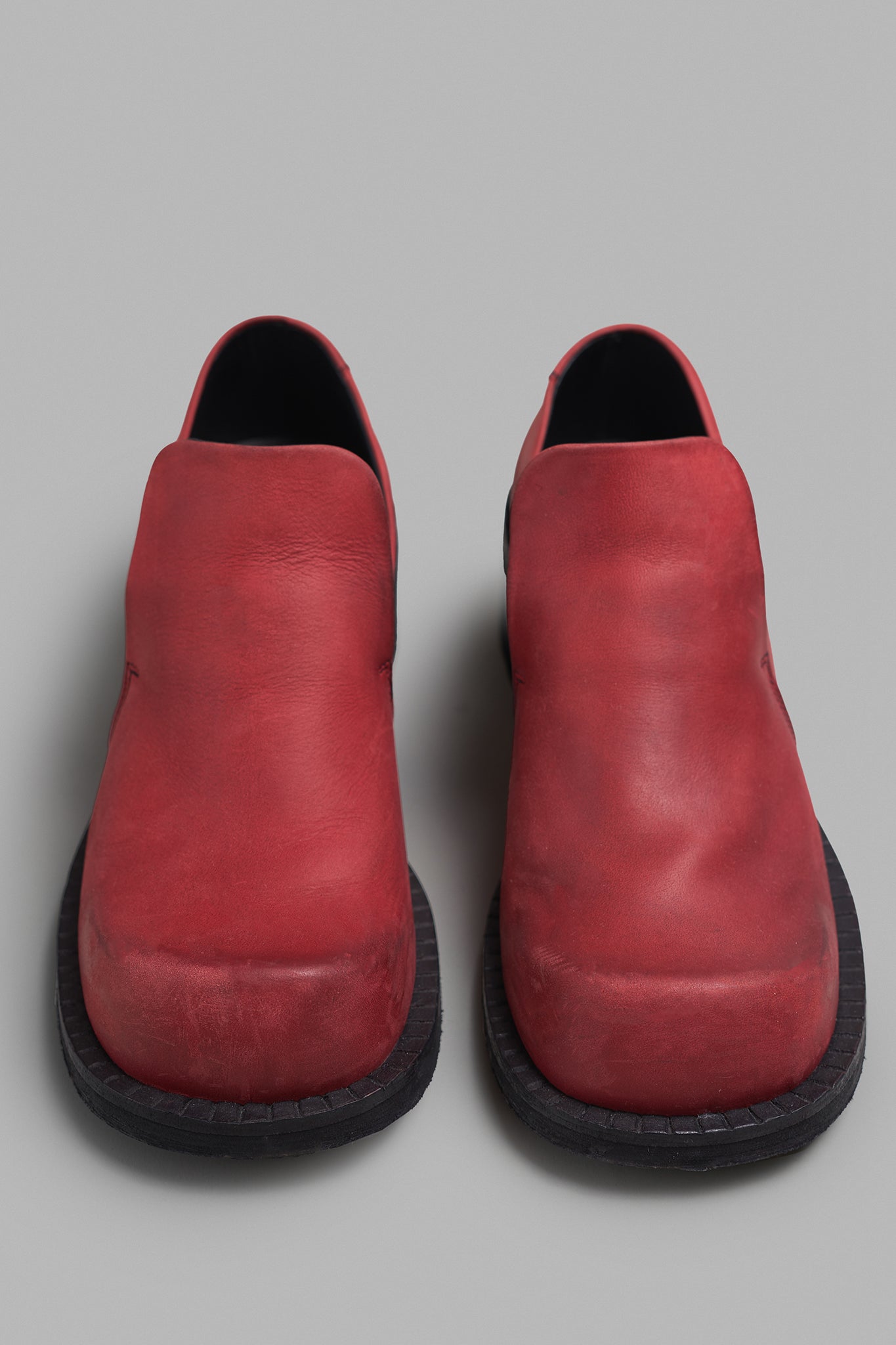 Wide Toe Loafer - Old Red