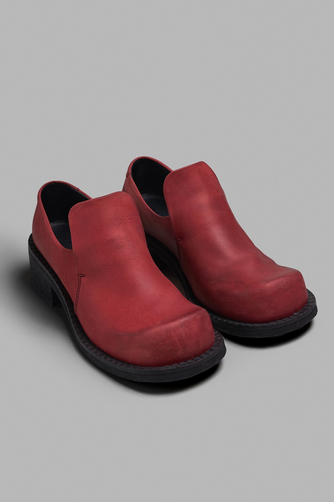 Wide Toe Loafer - Old Red
