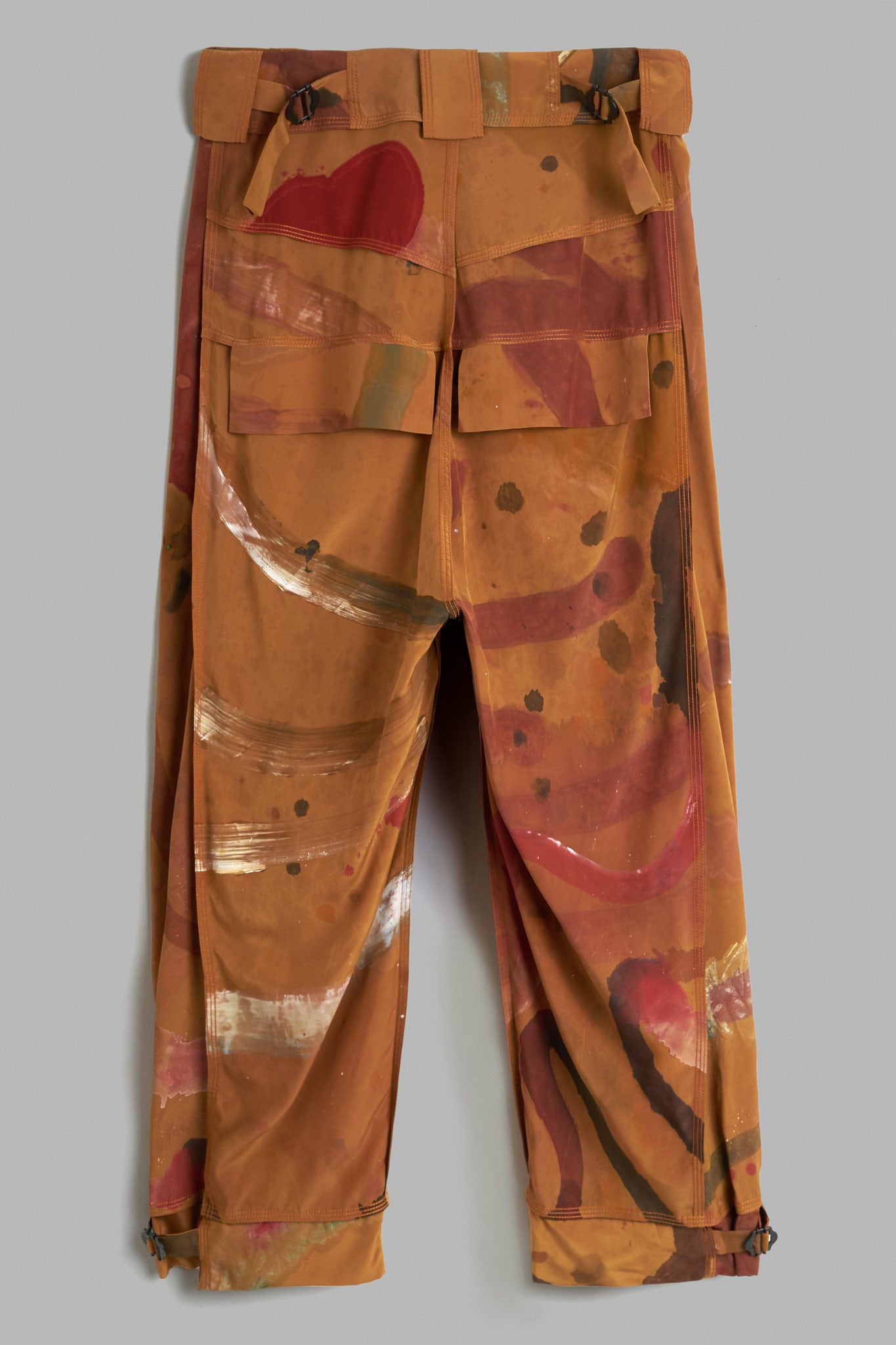 BEIRAxSAMUELdeSABOIA Silk Six-Pocket Pants - Golden