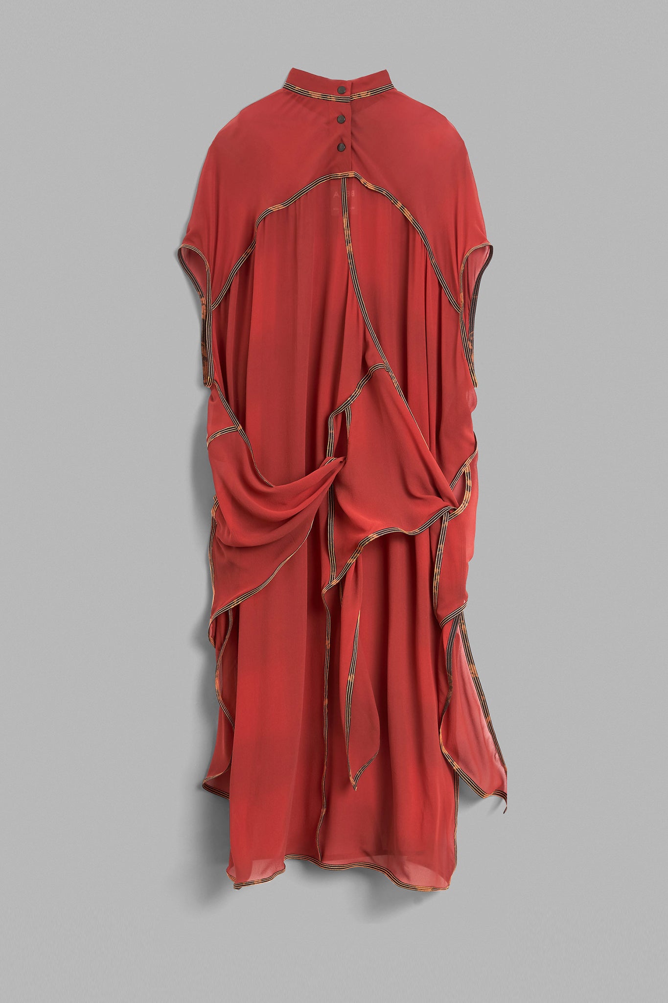 Silk Starfish Dress - Rust Red