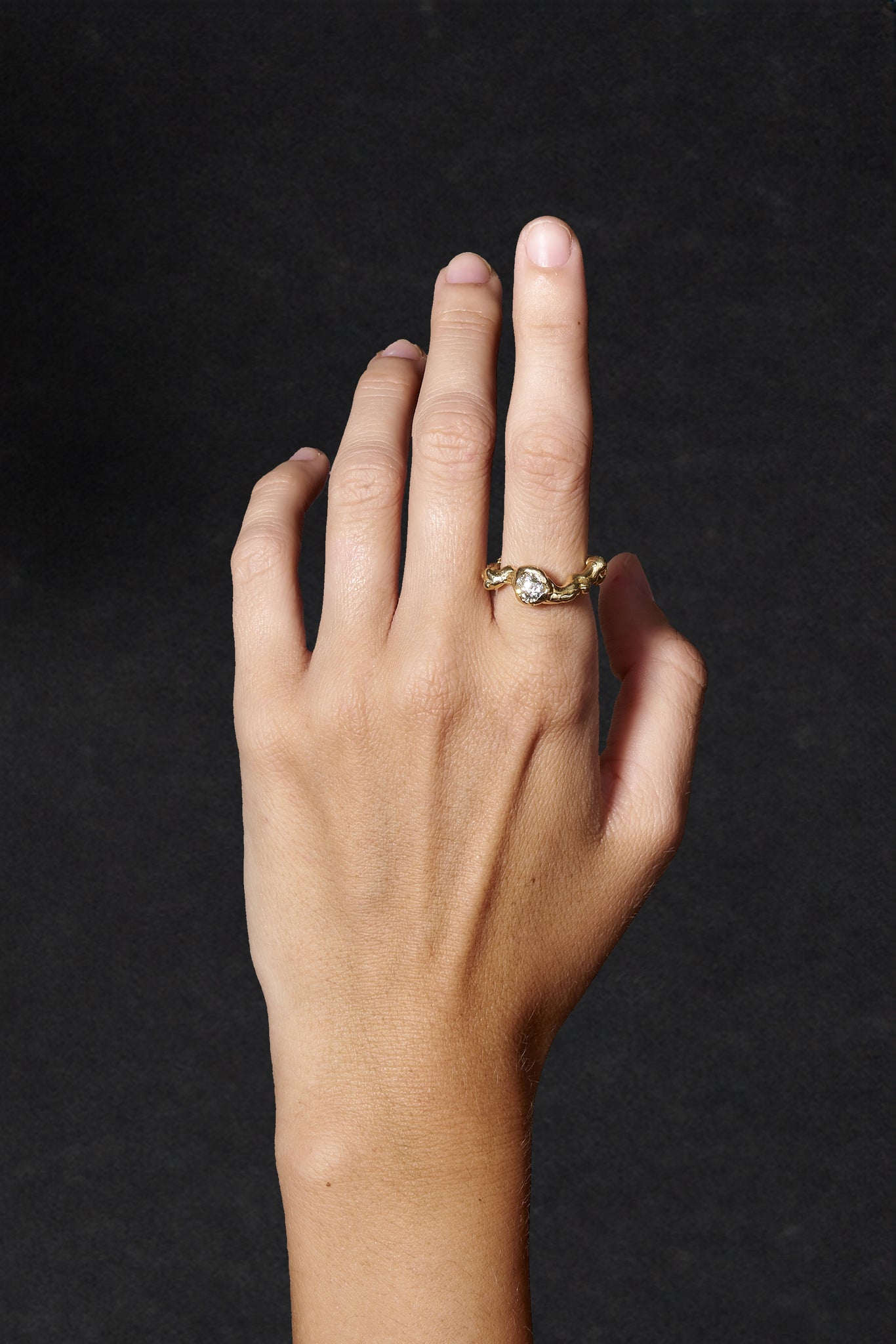 Beira x Papy Solitaire Ring