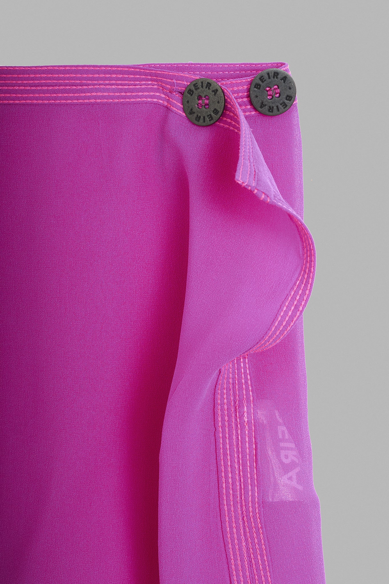 Silk Bandeau Top - Pink