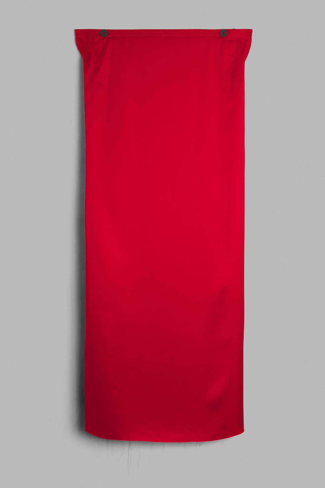 Satin Silk Bandeau Dress - Red