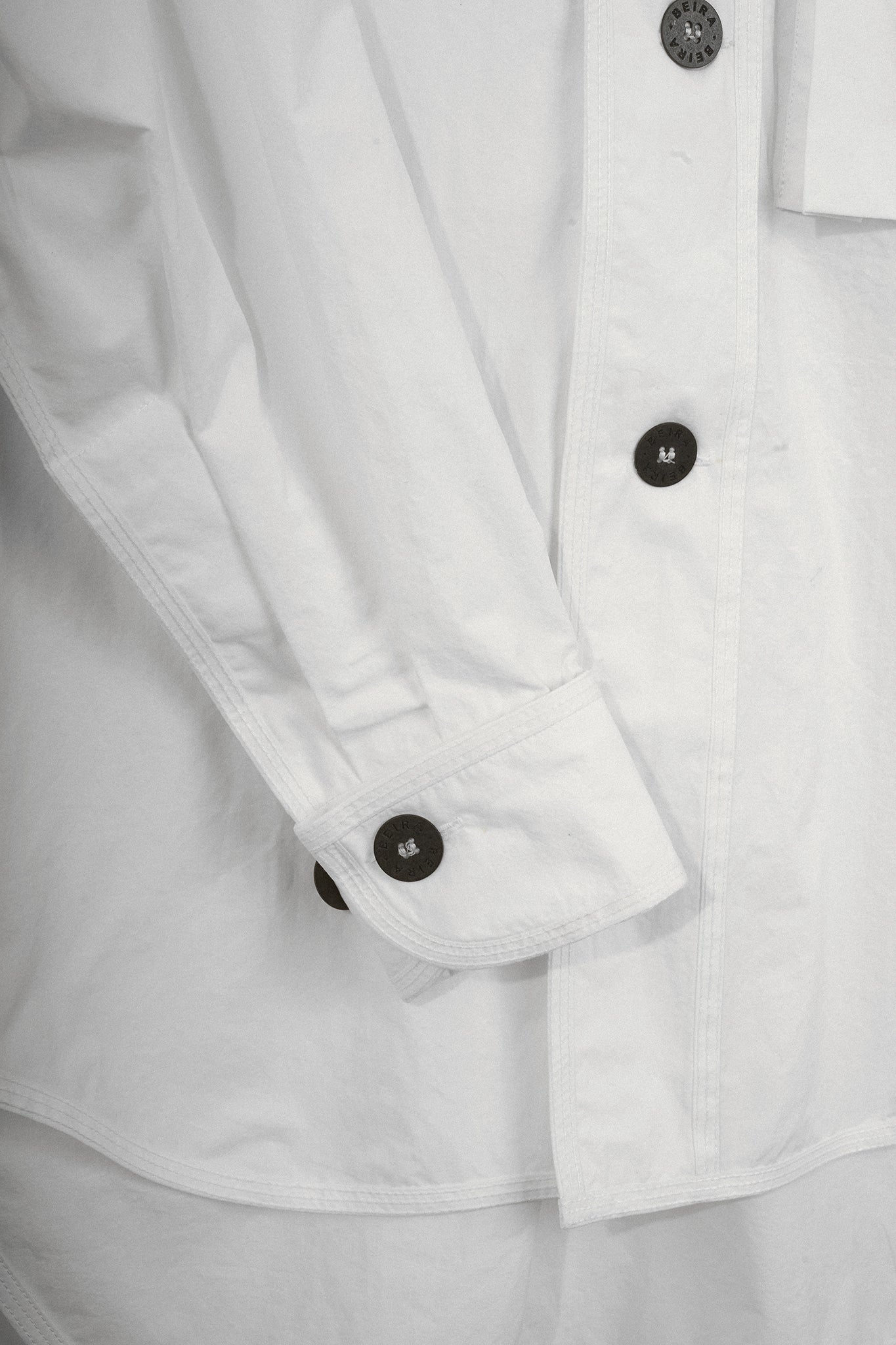 Cotton Pocket Shirt - White