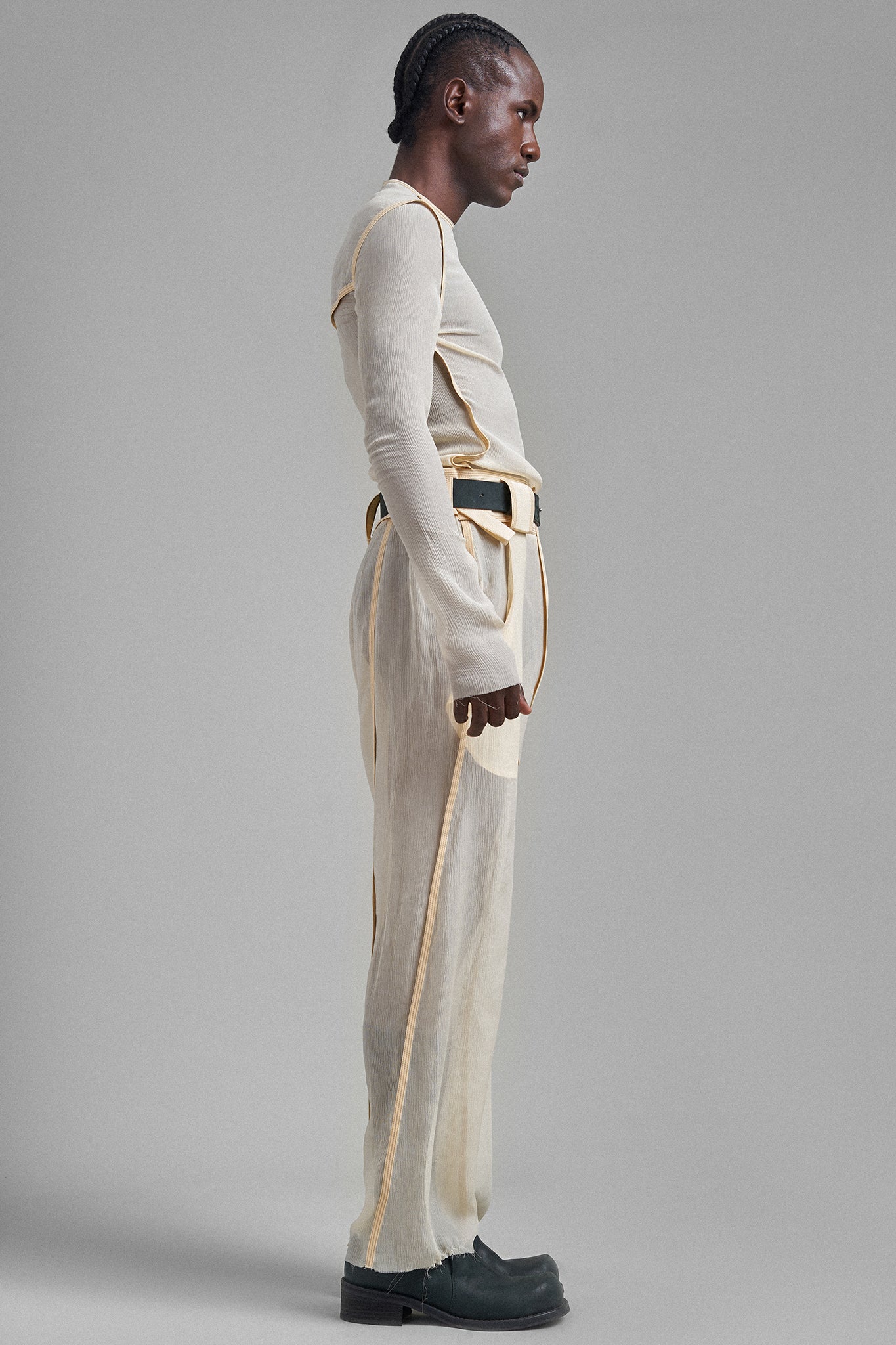 Chiffon Silk Mara Pants - Ivory