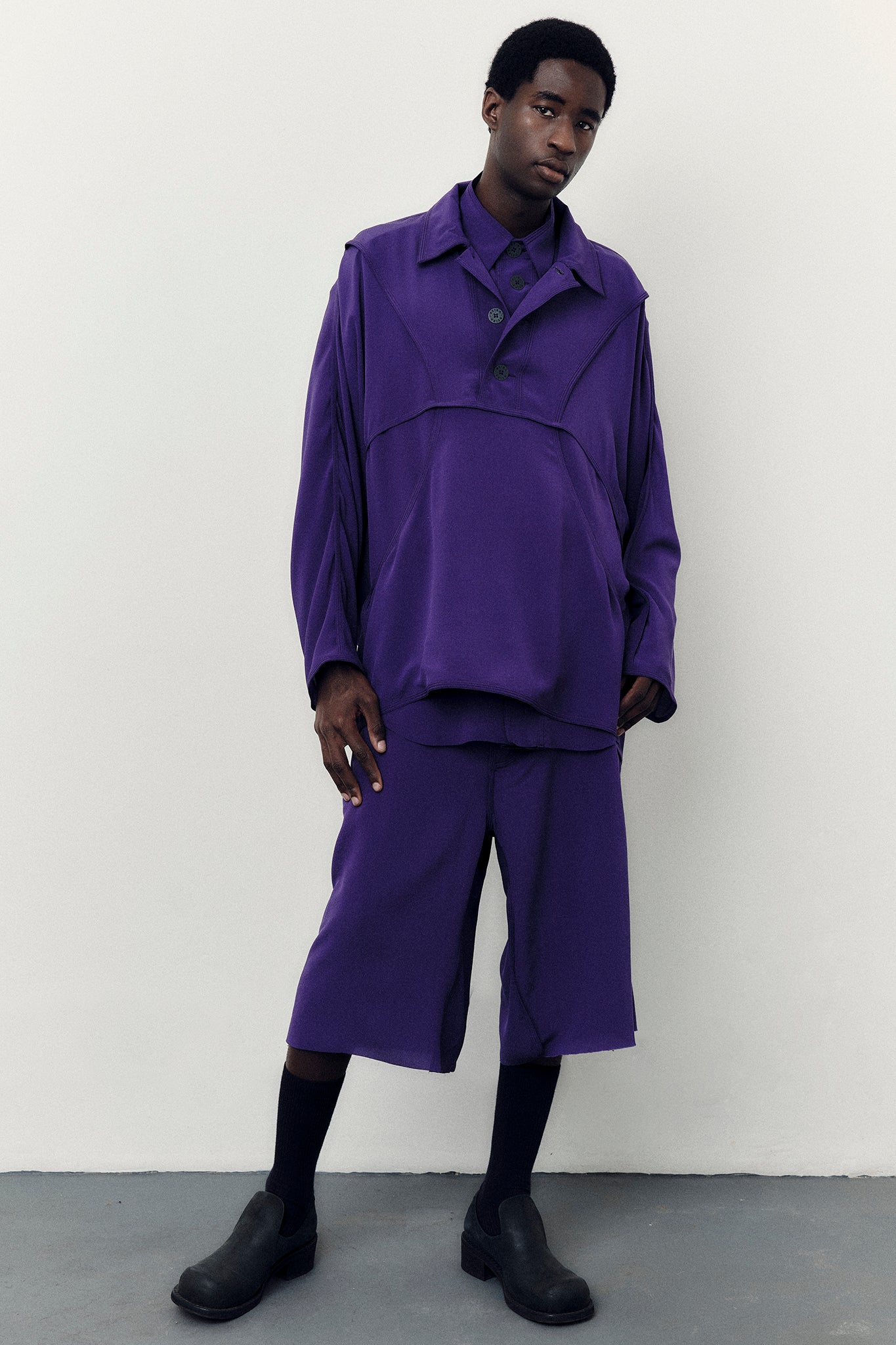 Silk Sail Jacket - Purple