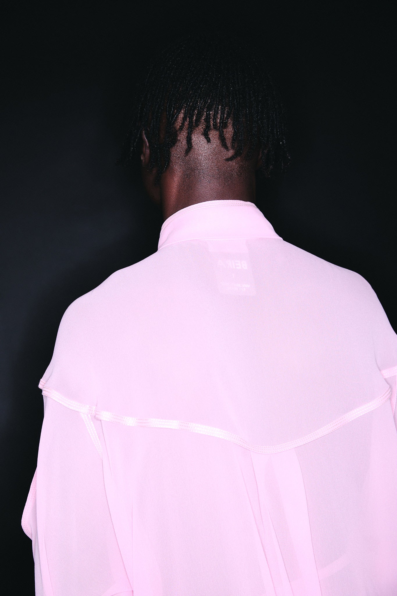 Silk Oversize-Fit Shirt - Pink