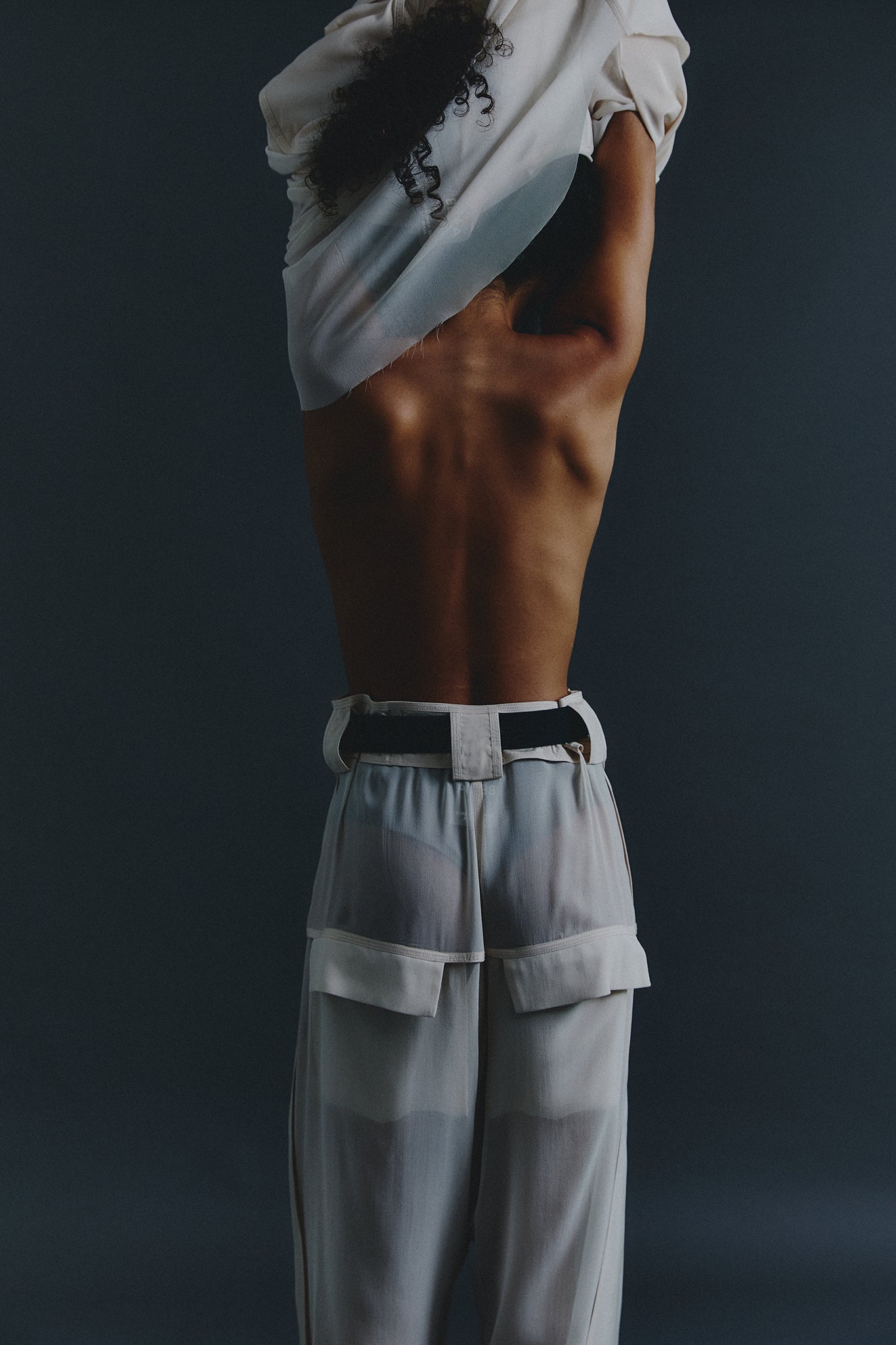 Double Silk Pants - Off White