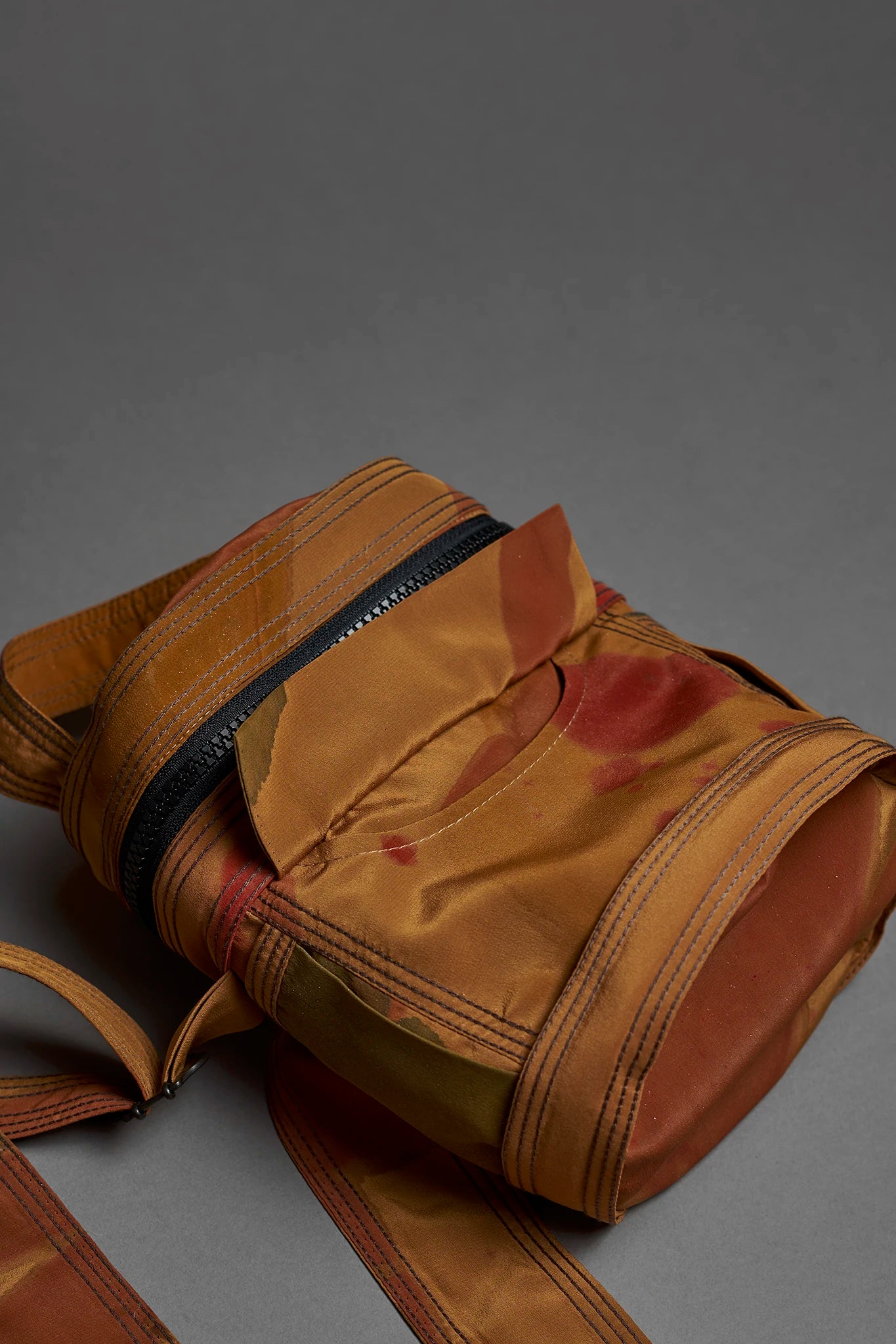 Collab Silk Barrel Bag - Orange