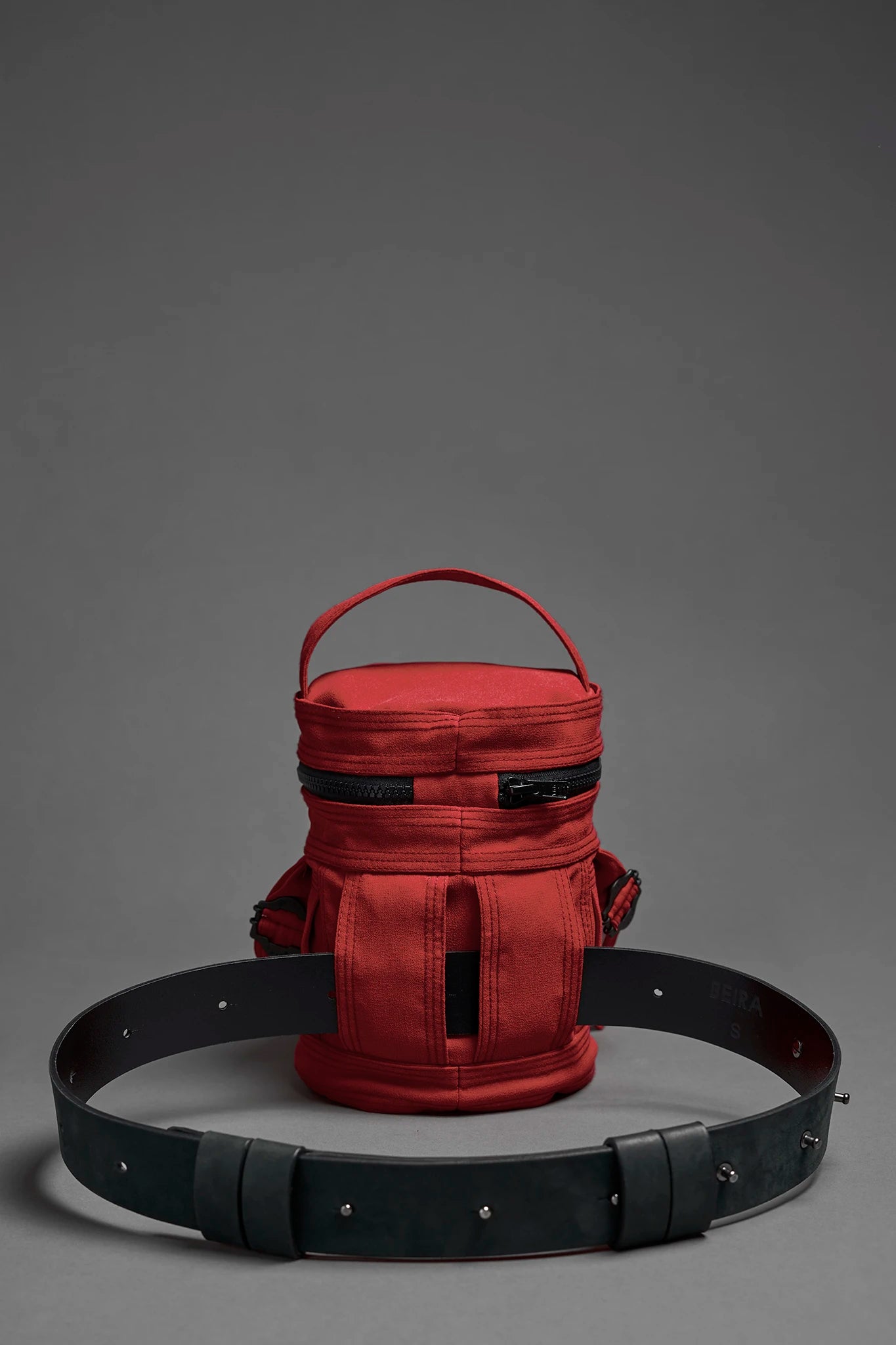 Silk Barrel Bag - Bight Red