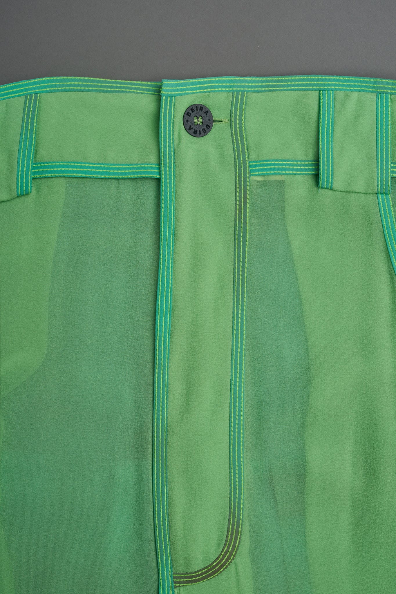 Silk Side Buckle Trousers -  Mint&Acqua