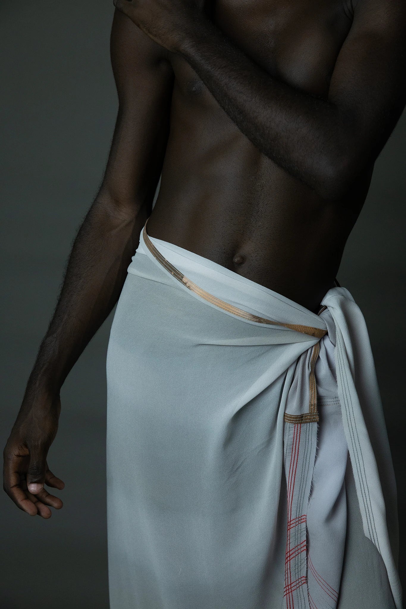 Silk Wrap Tie Skirt - Lilac