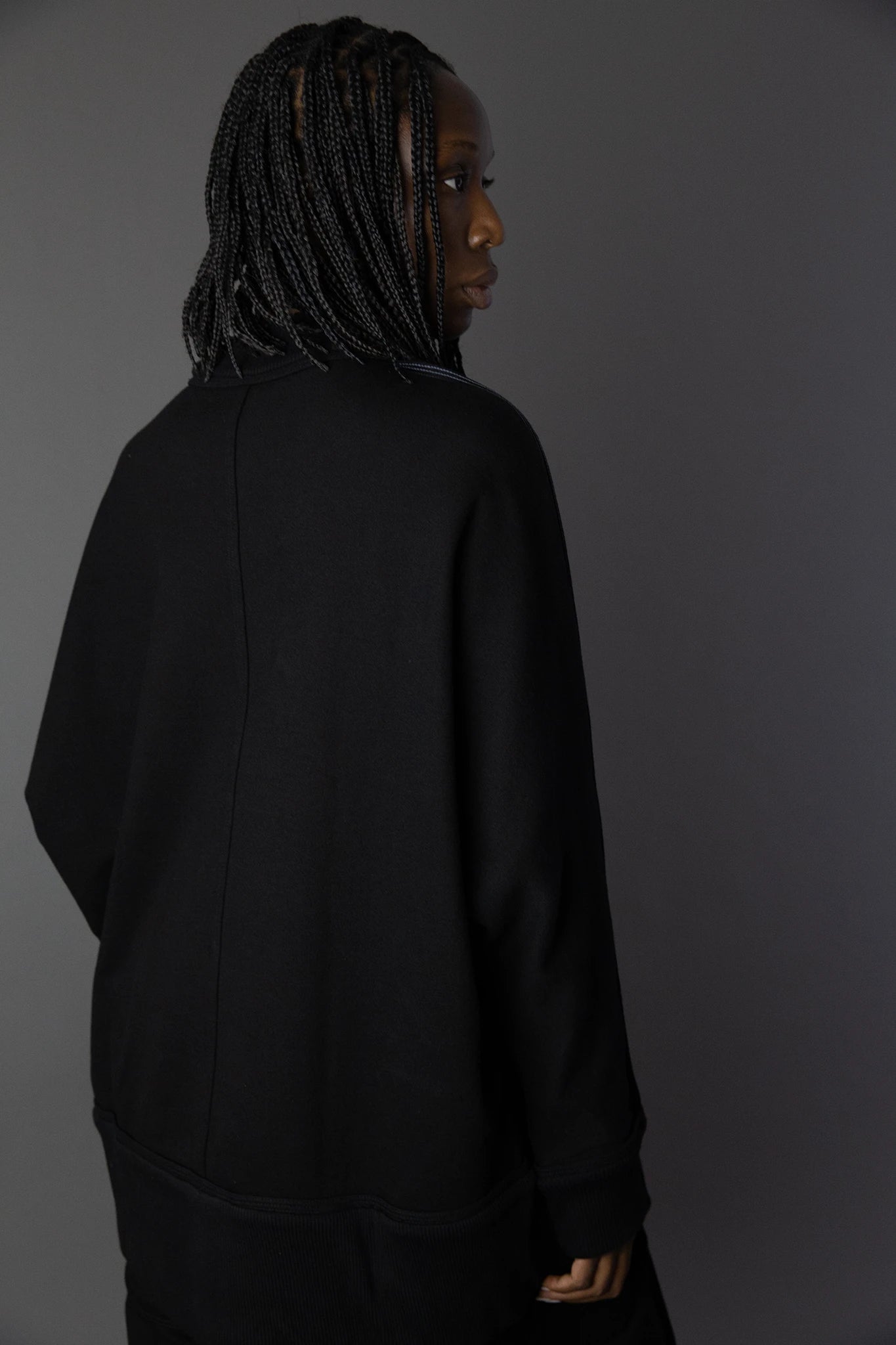Maxi Sweatshirt Tanguis Fleece - Black