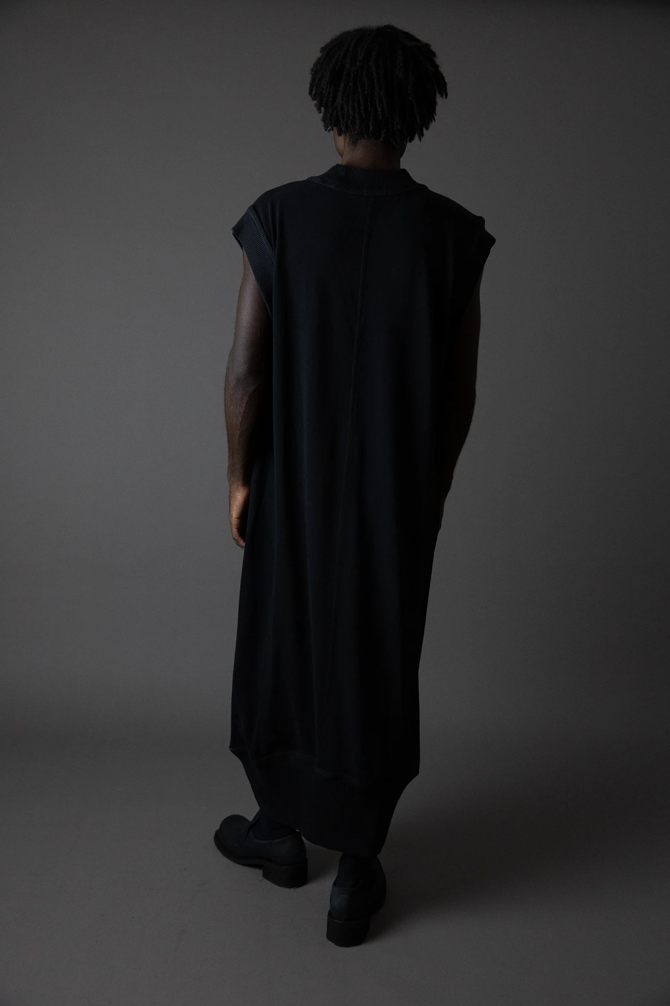 Tanguis Cotton Tank Dress - Black