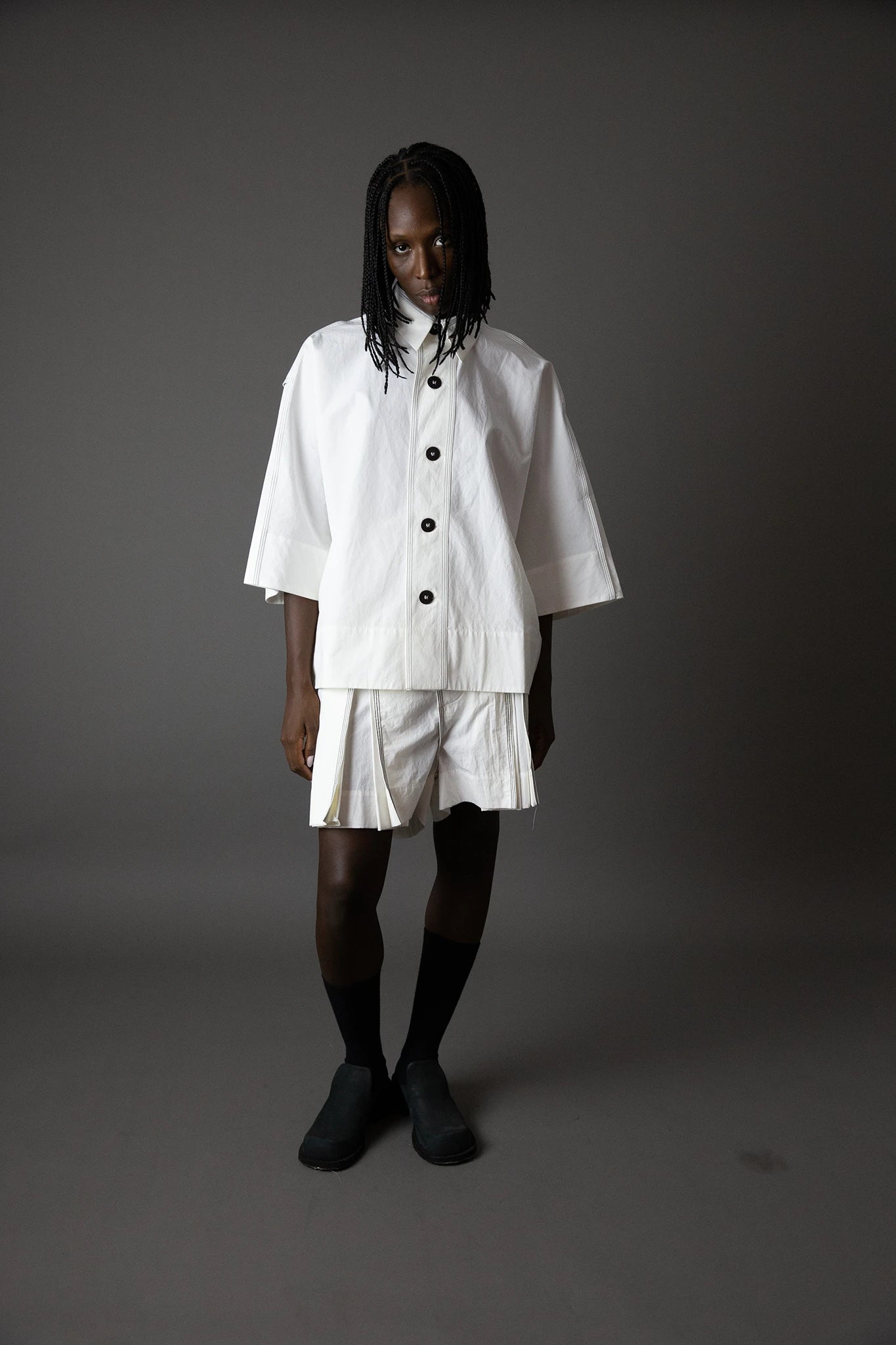 Dry Cotton Camp Shirt - Off White