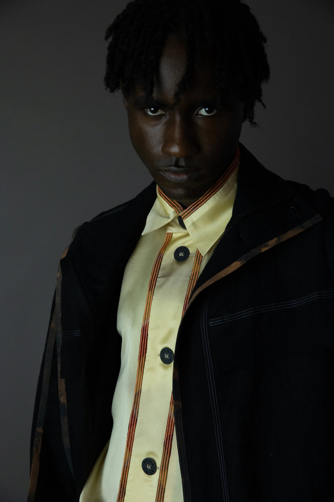 Long Wool Parka - Black